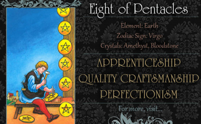 塔羅牌義：錢幣八 Eight of Pentacles