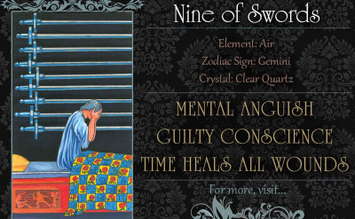 塔羅牌義：寶劍九 Nine of Swords