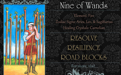 塔羅牌義：權杖九  Nine of Wands