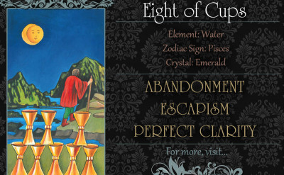 塔羅牌義：聖杯八  Eight of Cups