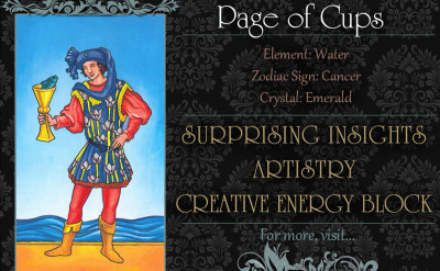 塔羅牌義：聖杯侍者 Page of Cups