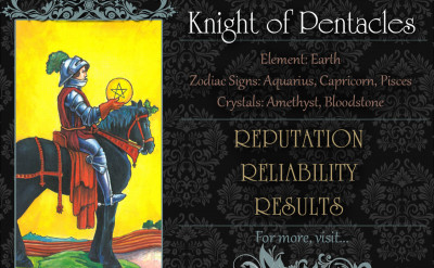 塔羅牌義：錢幣騎士 Knight of Pentacles