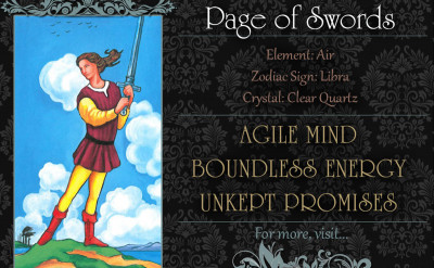 塔羅牌義：寶劍侍者 Page of Swords