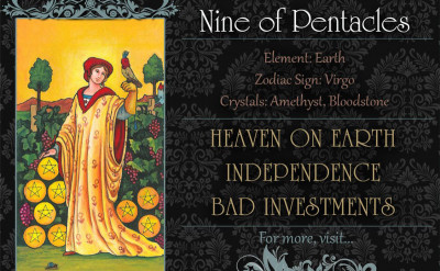 塔羅牌義：錢幣九 Nine of Pentacles