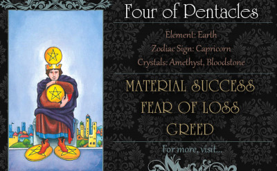 塔羅牌義：錢幣四 Four of Pentacles